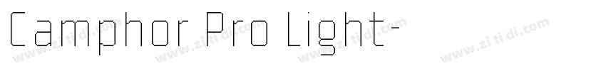Camphor Pro Light字体转换